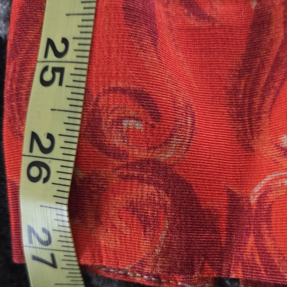 True Royal Ombre Brocade Pants Red Orange Flame Print Pants - Picture 6 of 13